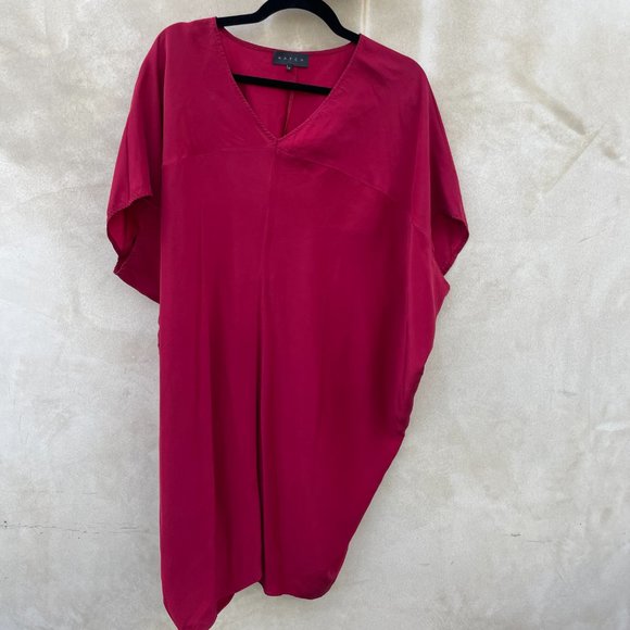 Hatch Collection Women's Scarlet Slouch Maternity Shift Dress Size P V-neck - Picture 5 of 9